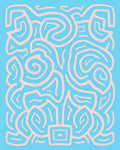 Abstract Swirl Pink Pattern Rug
