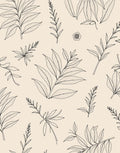 Botanical Sketch Pattern Rug