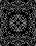 Ornate Swirls With Sunburst Pattern Rug