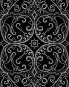 Ornate Swirls With Sunburst Pattern Rug