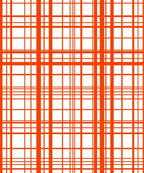 Bold Orange Plaid Geometric Pattern Rug