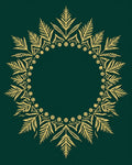 Gold Leaf Mandala Style Rug