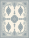 Ornate Diamond Swirl Pattern Rug