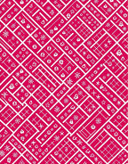 Whimsical Geometric Symbol Pattern Rug