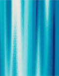 Ocean Blue Vertical Stripe Art Rug