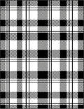 Classic Black White Plaid Check Rug