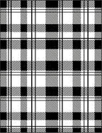 Classic Black White Plaid Check Rug