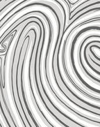 Abstract Swirling Gray Stripe Design Rug