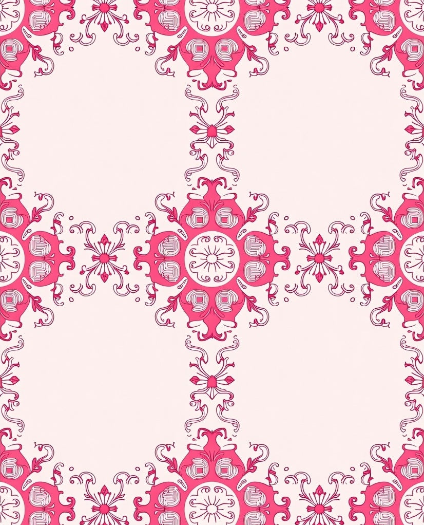 Elegant Floral Mandala Pattern Rug