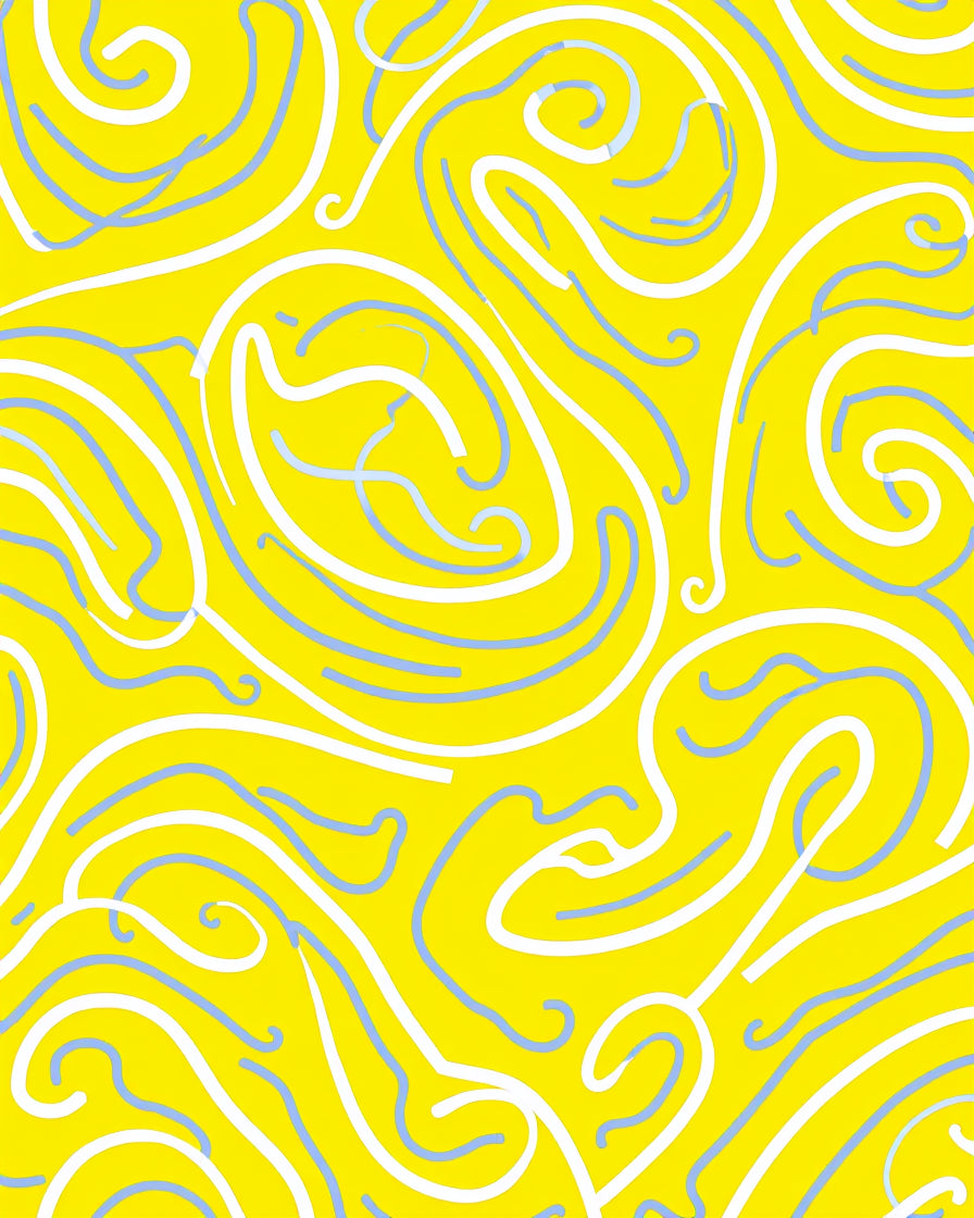 Bold Swirls With Sunny Design Rug
