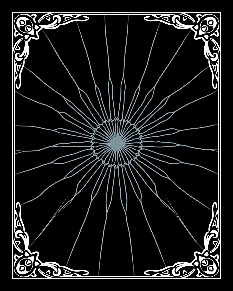 Abstract Radial Starburst Design Rug