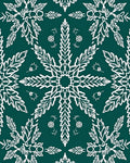 White Leaf Floral Symmetry Rug