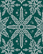 White Leaf Floral Symmetry Rug