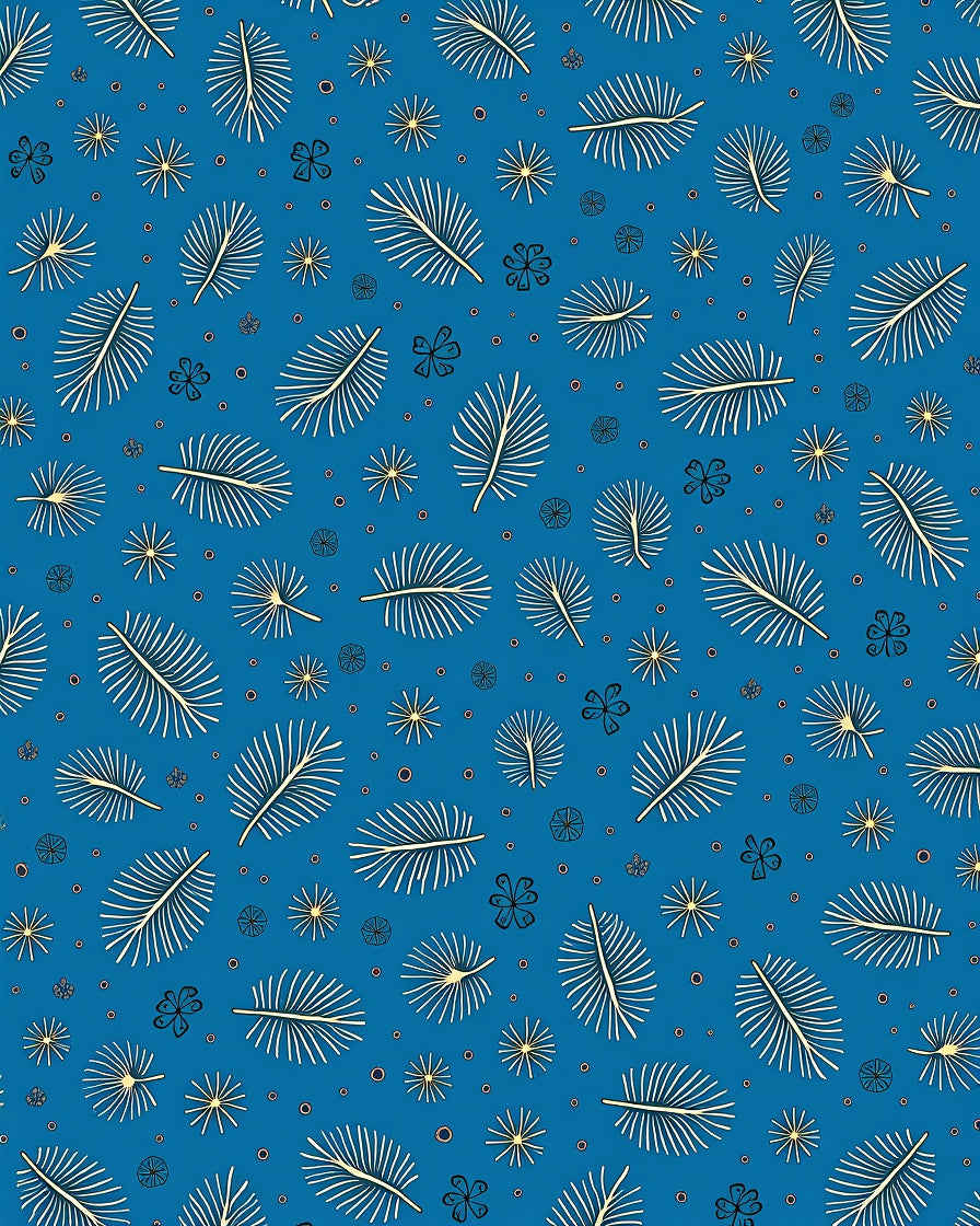 Light Yellow Leafy Nature Pattern Rug