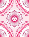 Radiant Pink Floral Pattern Rug