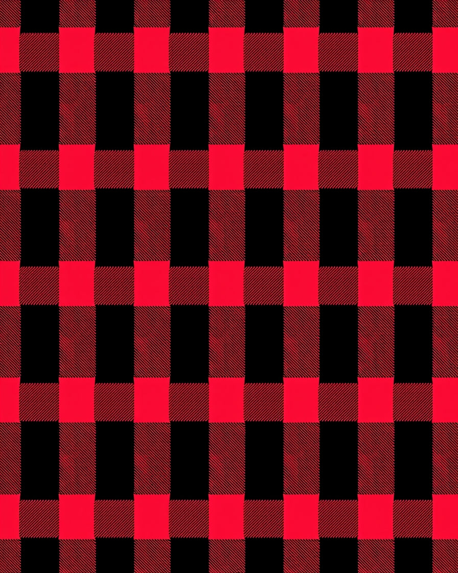 Classic Red Black Buffalo Check Rug