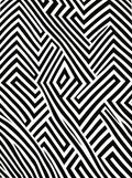 Bold Black White Geometric Maze Rug