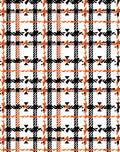 Bold Plaid Geometric Orange Pattern Rug