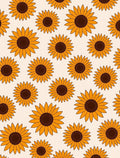 Sunny Sunflower Patterned Design Rug