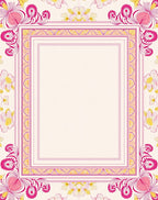Vibrant Floral Patterned Geometric Rug