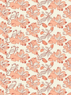 Coral Floral Outline Pattern Design Rug