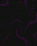 Dark Amethyst Swirl Pattern Rug