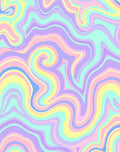 Pastel Swirl Abstract Pattern Rug