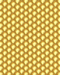 Golden Honeycomb Hexagonal Design Rug