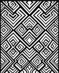 Bold Geometric Maze Pattern Rug