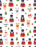 Nutcracker Bears Snowmen Pattern Rug