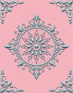 Ornate Floral Medallion Design Rug