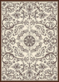 Vintage Floral Scrollwork Pattern Design Rug