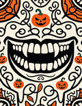 Spooky Jack o Lantern Smile Rug