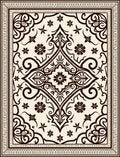 Ornate Botanical Scrollwork Classic Rug
