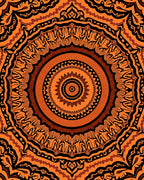 Sunburst Mandala Pattern Rug