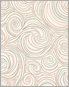 Swirling Abstract Pattern Lines Rug