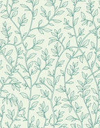 Vine Leaf Outline Pattern Rug