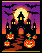 Haunted Castle Pumpkin Patch Rug
