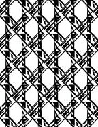Graphic Black White Diamond Pattern Rug