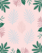 Delicate Pastel Pine Branches Rug