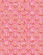 Pink Abstract Swirl Pattern Rug