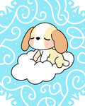 Cute Puppy Cloud Pattern Rug