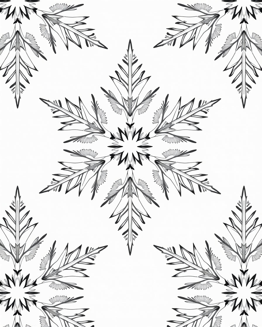 Monochromatic Floral Mandala Pattern Rug