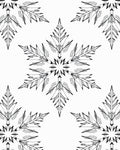 Monochromatic Floral Mandala Pattern Rug