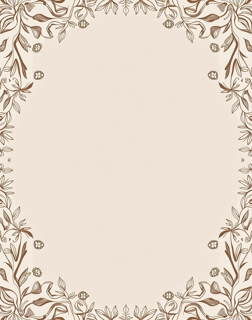 Delicate Vine And Leaf Patterned Rug
