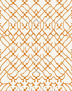 Orange Lattice Pattern Design Rug