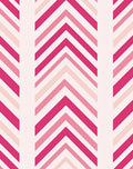 Pink Chevron Patterned Geometric Rug