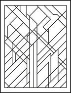 Art Deco Geometric Black And White Design Rug