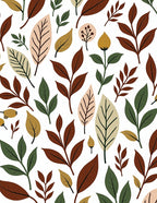 Autumn Leaves Nature Print Rug