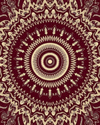 Detailed Mandala Patterned Rug